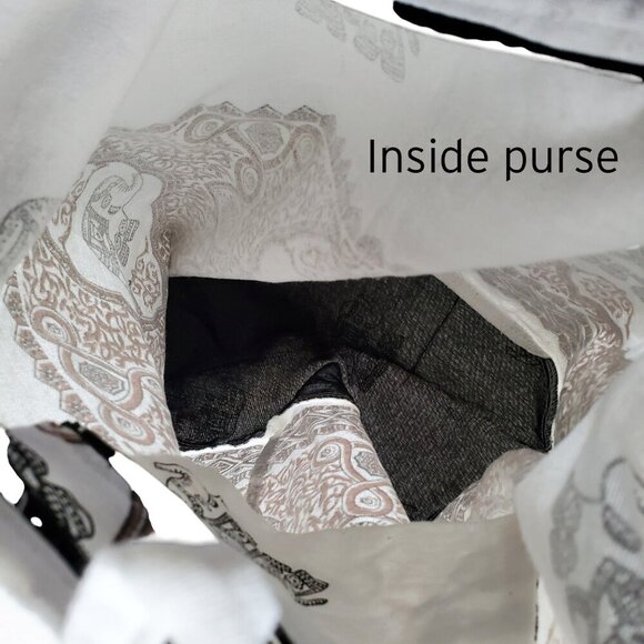 Boho Elephant Crossbody Cotton Purse Made in Thailand 100% Cotton Comfy Bag - Picture 6 of 16